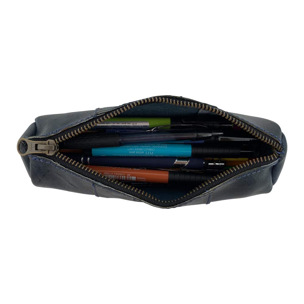 Rustic Leather Cylinder Case for Keys and Small Items