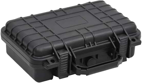 Portable Black Flight Case for Camera and Optic Accessories