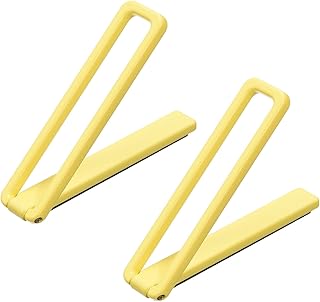 Thin yellow phone and tablet kickstand, 2-pack