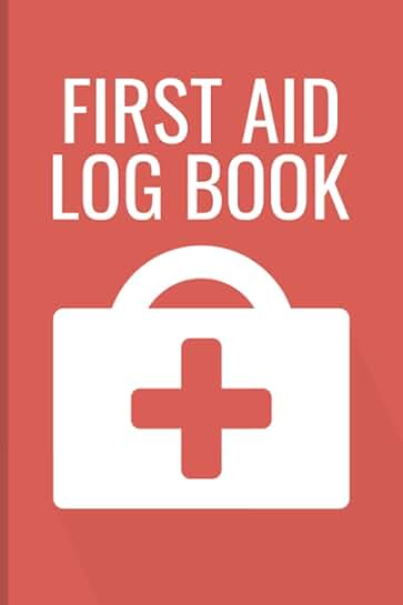 First Aid Log Book for Work and School
