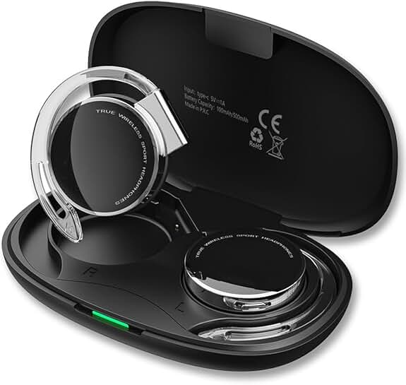 Wireless Open-Ear Sports Headphones with Microphones
