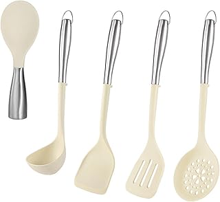 Set of 5 Heat-Resistant Silicone Kitchen Utensils