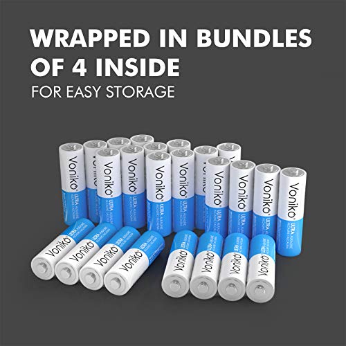 '- Premium Grade AA Batteries -100 Pack- Alkaline Double A Battery - Ultra Long-Lasting, Leakproof 1.5v Batteries - 10-Year Shelf Life