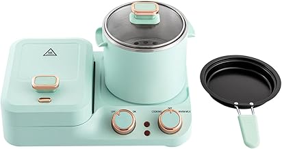 3-in-1 Breakfast Station with Toaster, Sandwich Maker, and Steamer