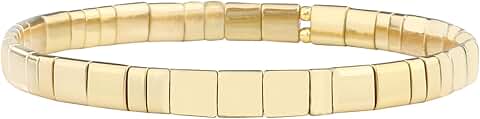 Stackable Tila Bead Bracelets for Women
