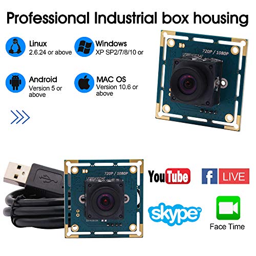 Webcamera usb 2MP 1080P Usb Camera CMOS OV2710 Sensor with Autofocus 100 Degree Lens Webcam,Usb with Cameras Support 1920X1080@30fps,UVC Compliant Cam,Web Cams Support Most OS,High Speed USB2.0 Webcam