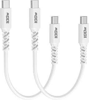 1ft USB C to USB C Cable, 2 Pack, Fast Charging