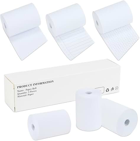 Two 2-Inch Receipt Paper Rolls, 36 Feet Each