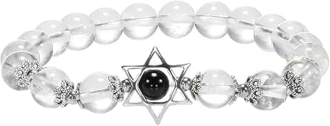 Unisex Merkaba Star Gemstone Beads Stretch Bracelet