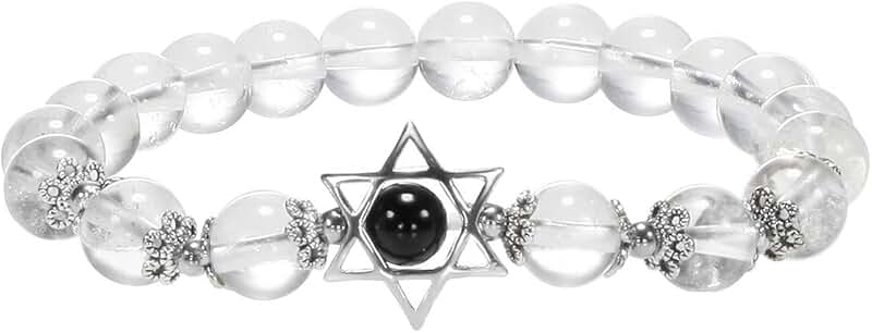 Unisex Merkaba Star Gemstone Beads Stretch Bracelet