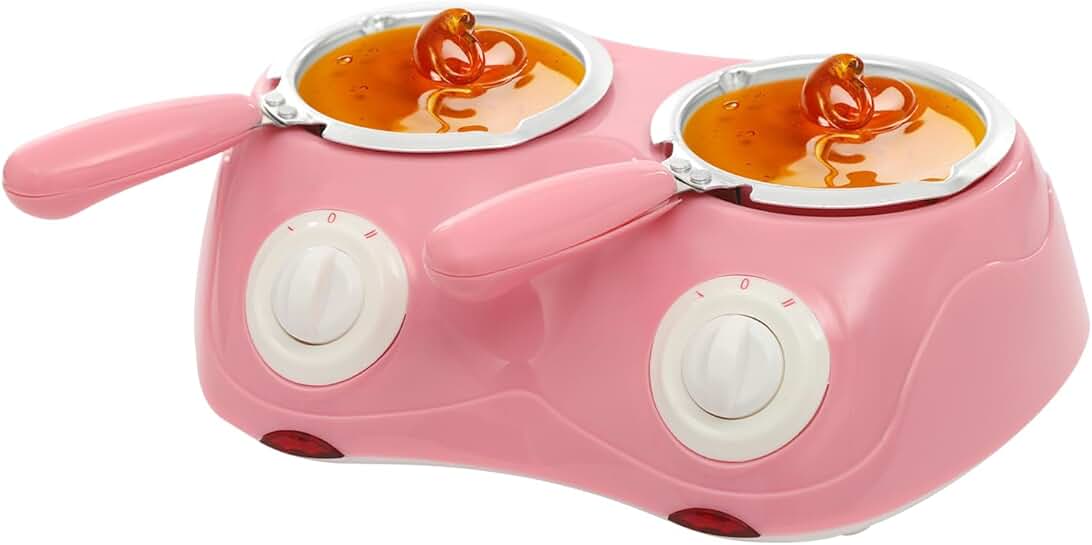 Chocolate melting and warming pot with molds and forks