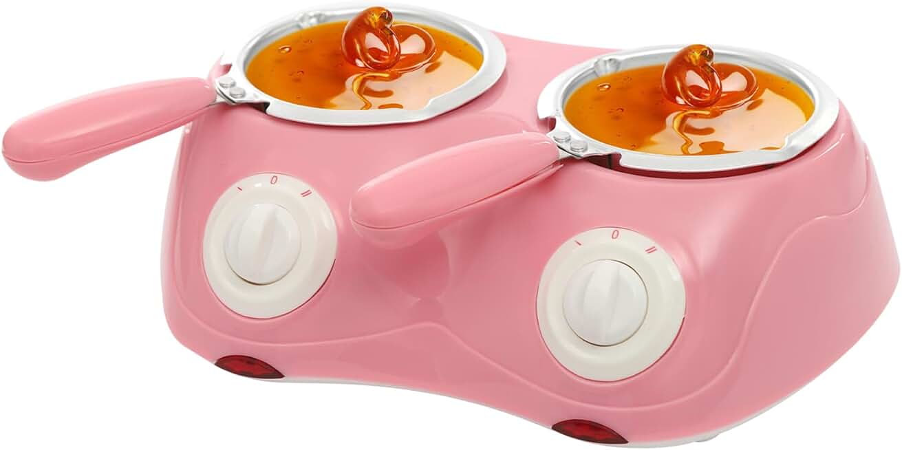 Chocolate melting and warming pot with molds and forks
