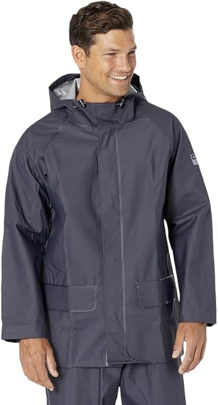 Men's Waterproof Workwear Jacket with Adjustable Hood