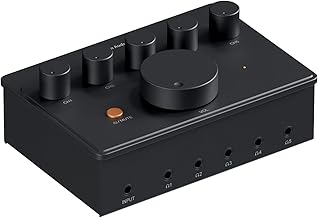 5-Channel Headphone Splitter Amplifier for Music and Studio
