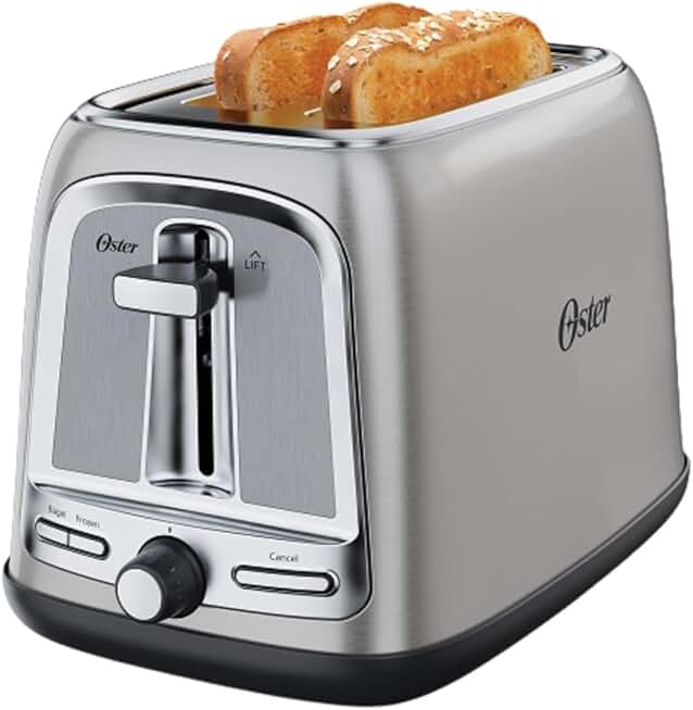 2-Slice Toaster with Bagel Function in Stainless Steel