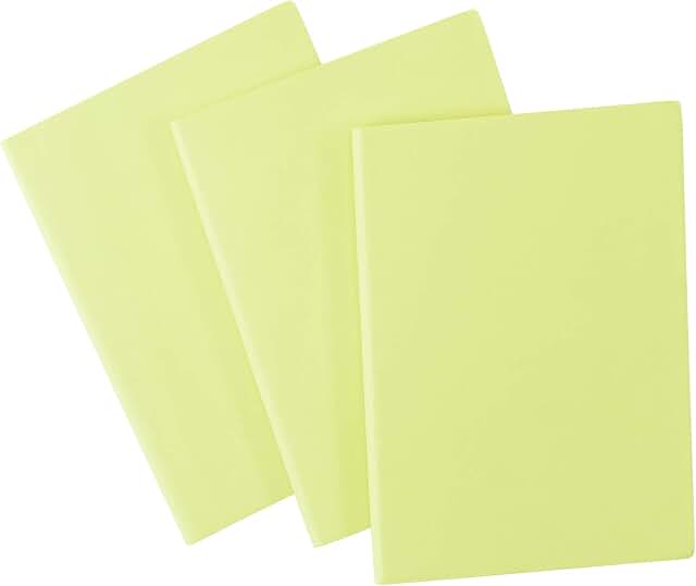 Green Writing Notebook Journal Set, 5.75 x 8.25 inches, 3-pack