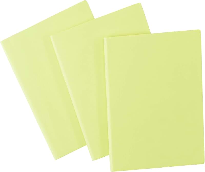 Green Writing Notebook Journal Set, 5.75 x 8.25 inches, 3-pack