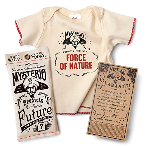 Mysterio Baby Tee Predicts Your Child's Future | Natural, 0-12M