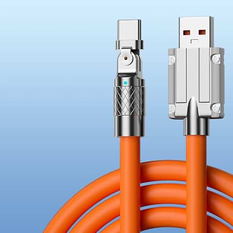 180° Rotating USB Charging Cable for iPhone and iPad