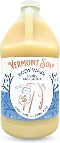 Unscented Shea Butter Body Wash for Moisturizing 64oz