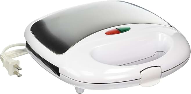Compact dual sandwich maker with non-stick surface