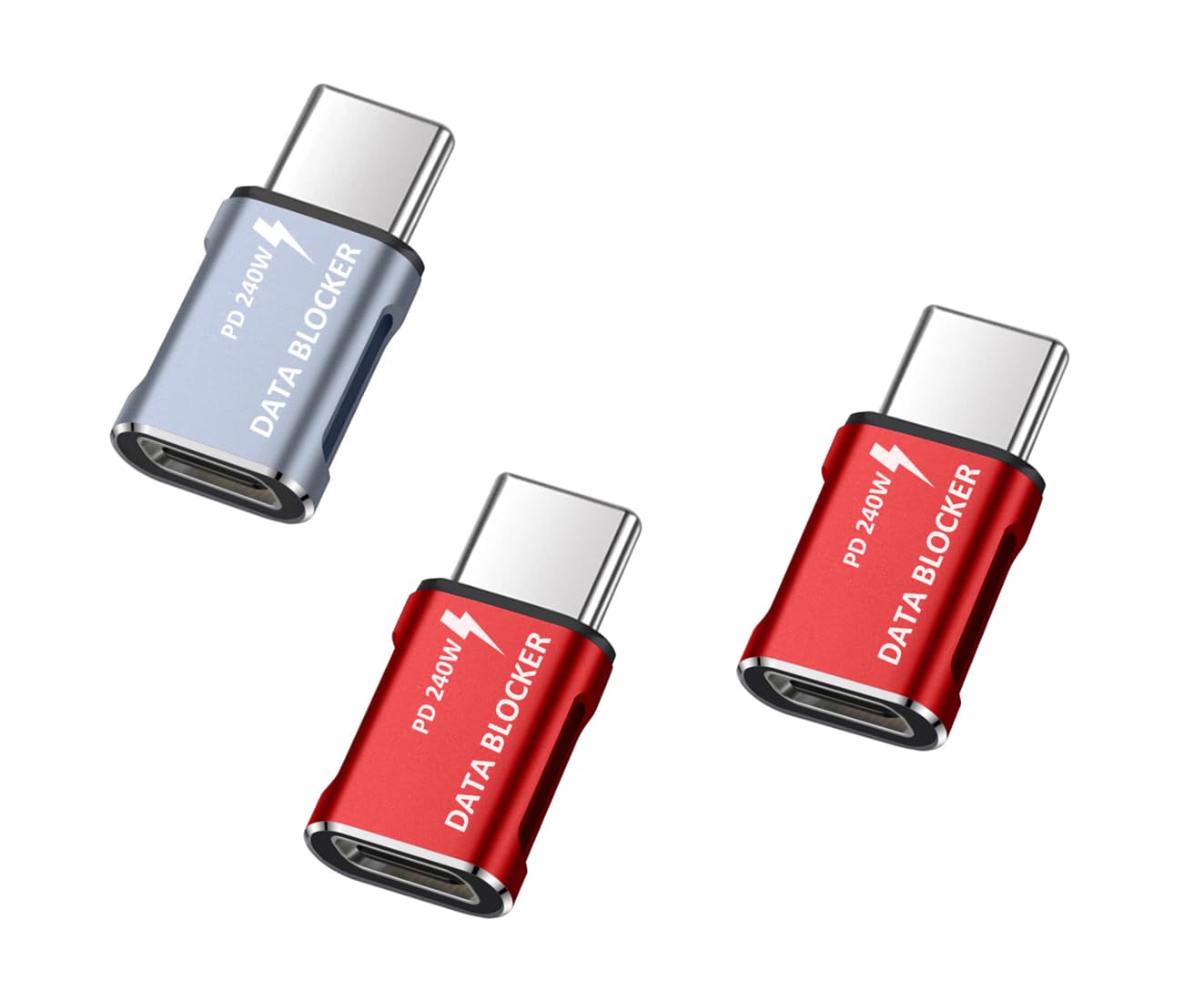 USB C Data Blocker for Safe Charging (3-Pack)