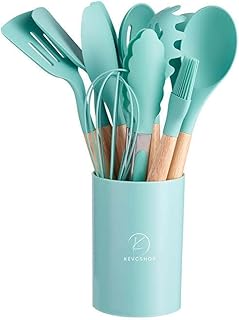 12-Piece Silicone Kitchen Utensil Set with Holder