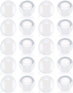 10 Pairs Small Clear Silicone Ear Tips