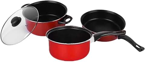 3-piece Non-stick Frying Pan and Soup Pot Set