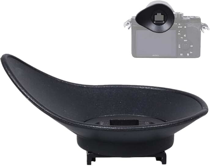 Oval Rotatable Camera Eyepiece Viewfinder Eyeshade