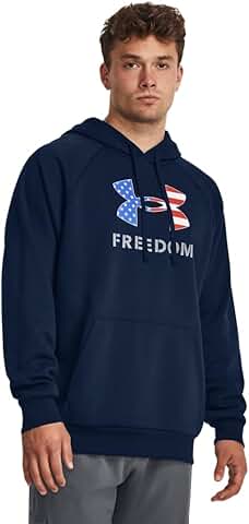 Men's Hoodie with Big Flag Logo