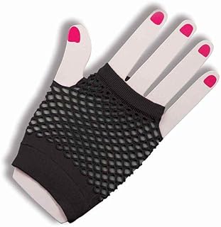 Six pairs of women's fishnet fingerless gloves