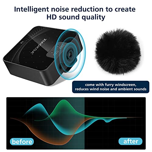 Wireless Lavalier Microphone for Camera,iPhone,Lavalier Wireless Microphone for YouTube,Live Streaming,TikTok,Vlogging,Interview