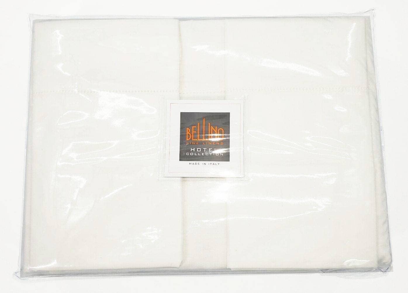 Italian Queen Sheet Set With Ajour Hemstitch  100% Cotton White