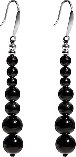 Sterling Silver Bead Earrings with Aventurine Quartz and Agate