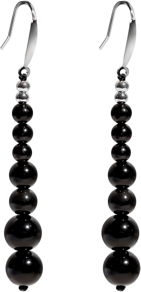 Sterling Silver Bead Earrings with Aventurine Quartz and Agate