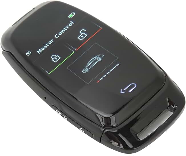 Black Car Remote Starter Key with LCD Display