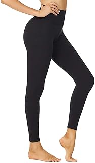 Black high-waisted compression leggings for women