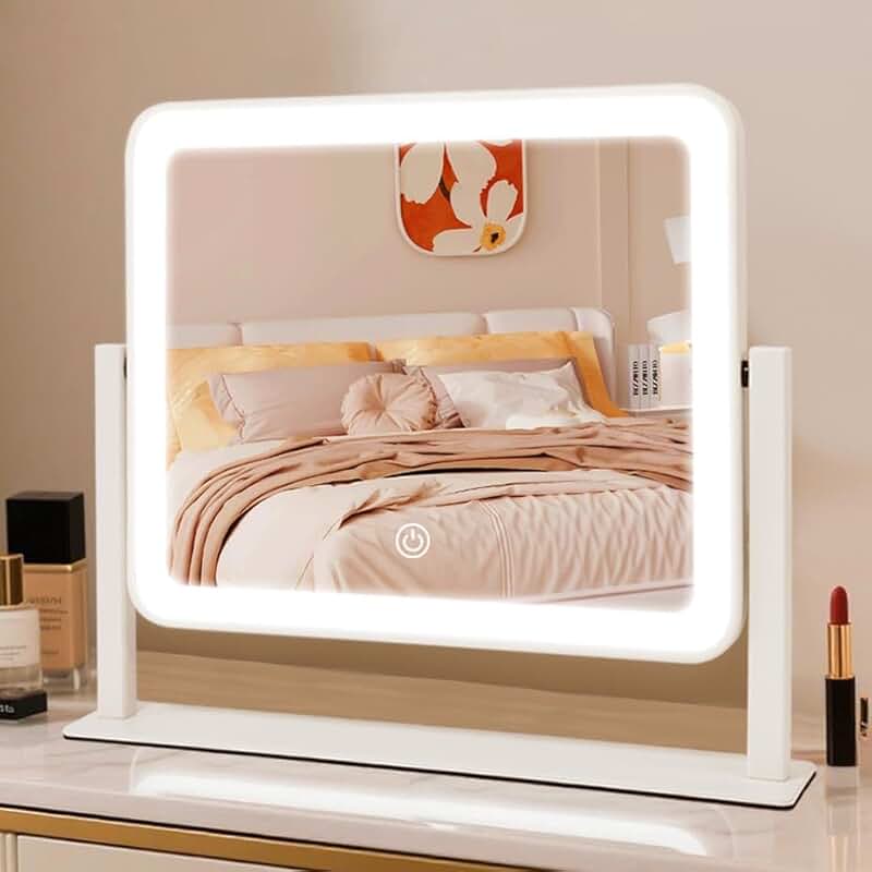 Rechargeable LED Vanity Mirror with Touch Control