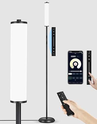Bright LED Floor Lamp with Remote and App Control
