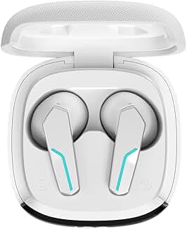 Wireless Bluetooth Earbuds with Mic, Comfortable, White