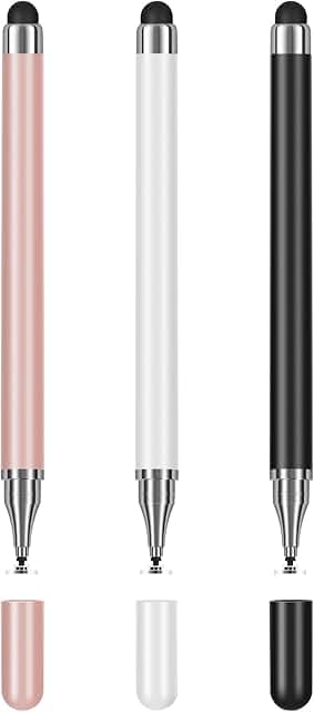 3-Pack Touchscreen Stylus Pens for Writing and Drawing