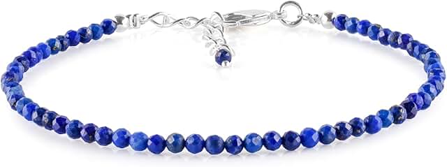 Handmade Natural Gemstone Bead Crystal Bracelet for Women