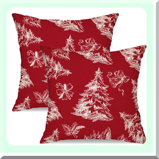 Winter Wonderland Pillowcase Set 18x18 for Sofa and Bed
