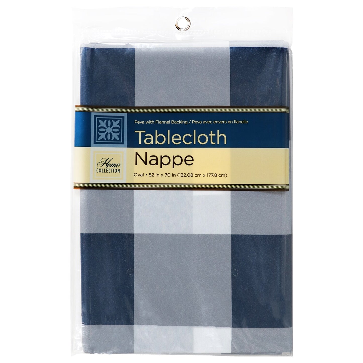 Home Collection Patterned Tablecloths with Flannel Backings (Pack of 36)