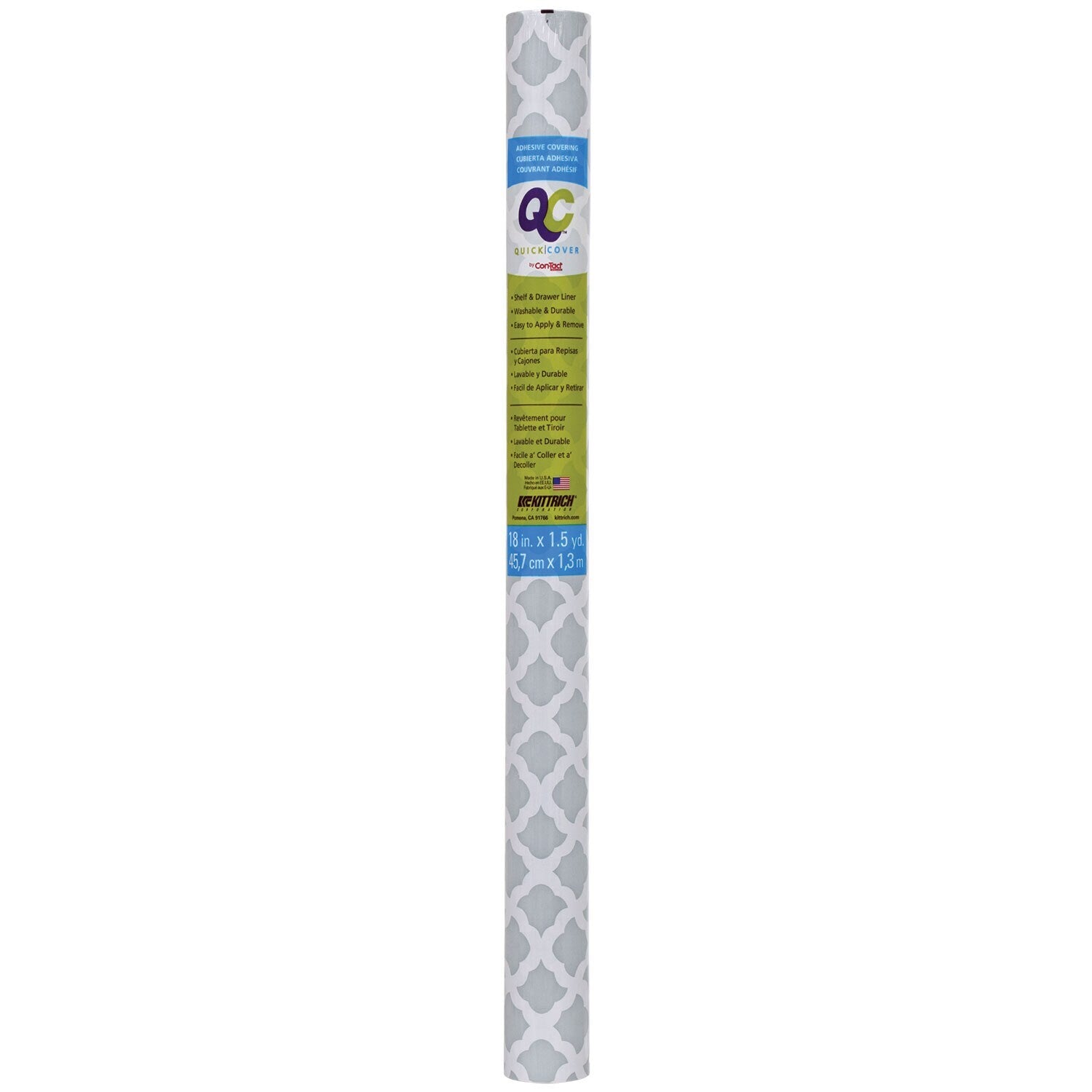 Con-Tact Quick Cover Moroccan Self-Adhesive Shelf Liners (Pack of 16)