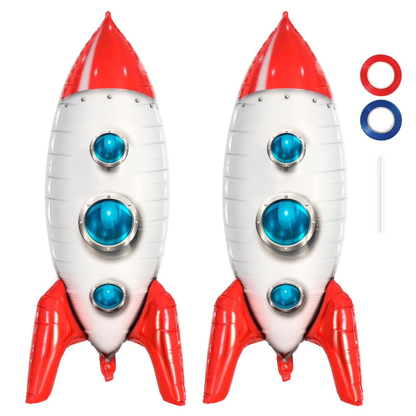 Large Rocket Balloons for Kids, Space Theme Party Decorations