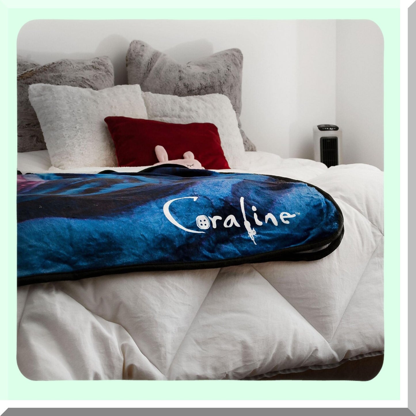 CozyWarm Coral Fleece Throw Blanket 45x60 - Ultra Soft & Plush