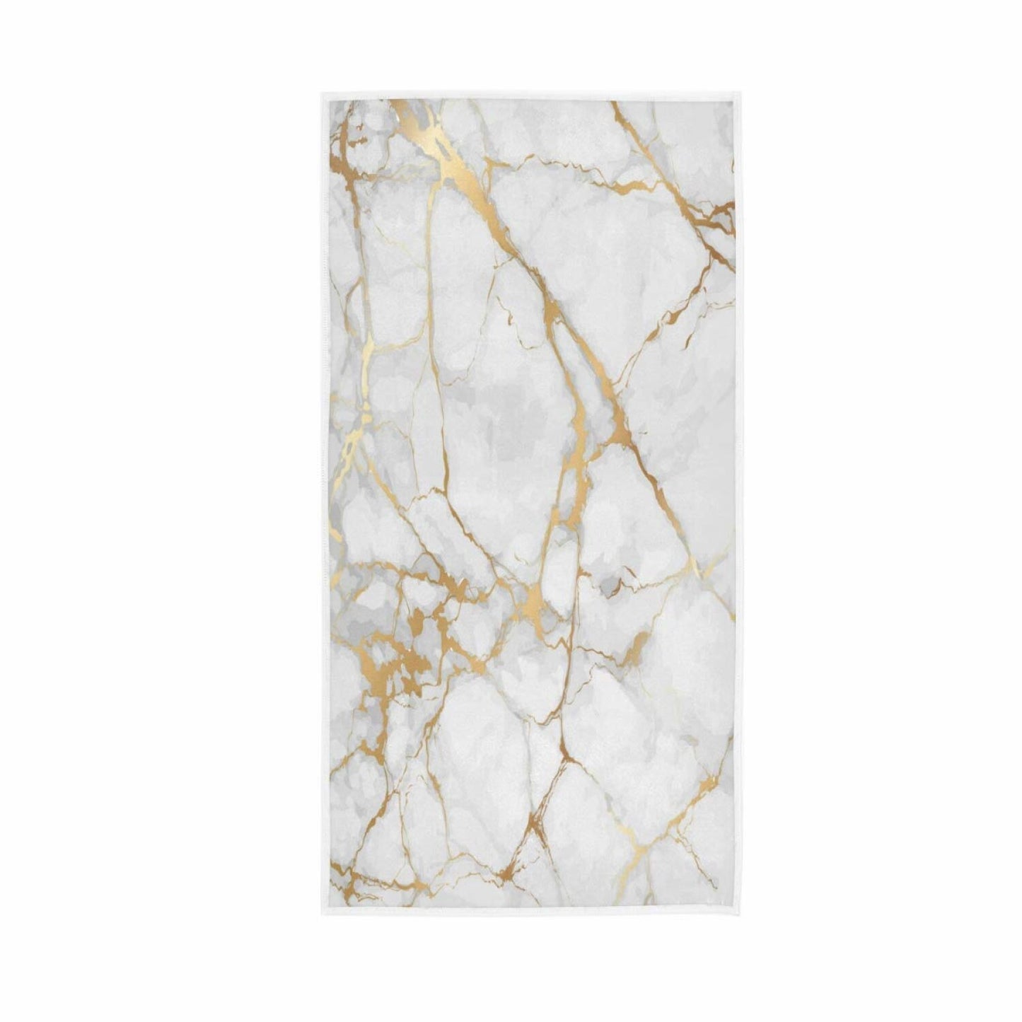 White Gold Marble Hand Towels 16x30 Inch