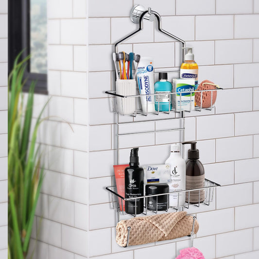 E2050 Shower Caddy Over Shower Head Chrome Steel